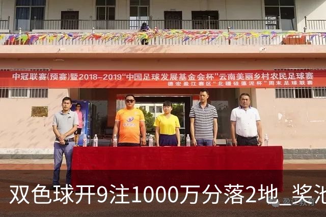 双色球开9注1000万分落2地 奖池余额9.17亿元