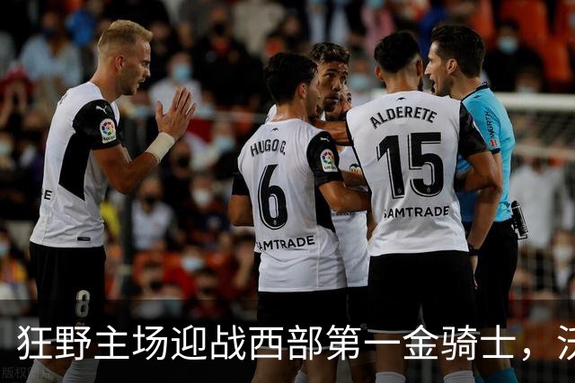 狂野主场迎战西部第一金骑士，沃尔斯特德能否延续1.78场均失球